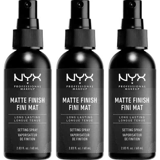 NYX PROFESSIONAL MAKEUP Makeup Setting Spray Matte Finish x 3