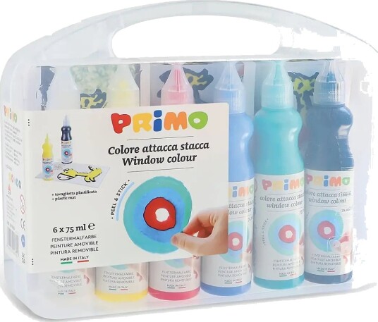 Primo Window Paint 6 Bottles 75 Ml Multi/patterned ONE SIZE