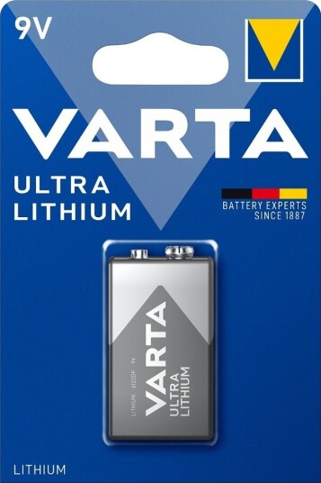 Varta 9V Ultra Lithium Engangsbatteri 1200 mAh