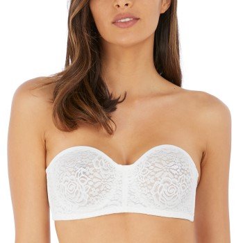 Wacoal BH Halo Lace Strapless Bra Benhvit E 75 Dame Wacoal BH Halo Lace Strapless Bra Benhvit E 75 Dame