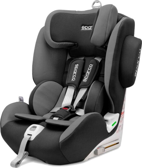 Sparco SK1000 Bilbarnestol Med Isofix Gruppe 1/2/3 9-36kg 9 Mnd-12 År Grå Sparco SK1000 Bilbarnestol Med Isofix Gruppe 1/2/3 9-36kg 9 Mnd-12 År Grå