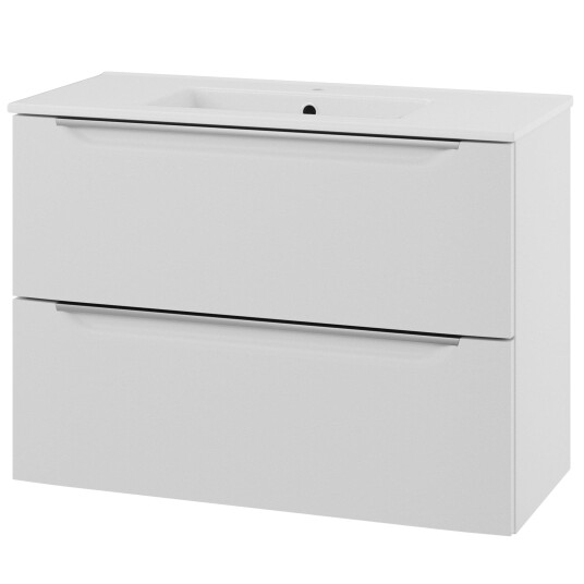 Linn Bad Mari Smal D35cm Servantskap Hvit Matt / 80cm Linn Bad Mari Smal D35cm Servantskap Hvit Matt / 80cm