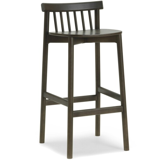 Normann Copenhagen Pind Barstol 75 cm Mørkmalt Ask