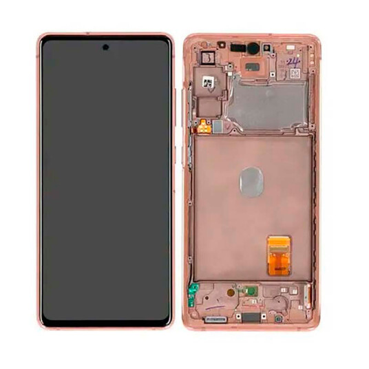 Samsung LCD bytteskjerm for Galaxy S20 FE 5G Oransje