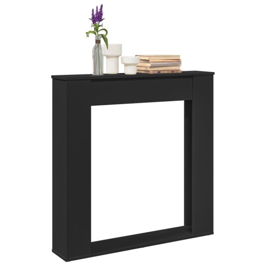 Svart 100x20x100cm Konstruert Tre Svart 100x20x100cm Konstruert Tre