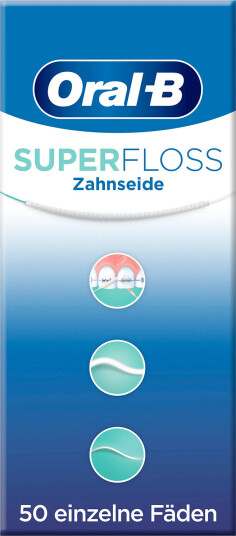 Oral-B Super Floss Tanntråd 50 pcs. NY emballasje Oral-B Super Floss Tanntråd 50 pcs. NY emballasje
