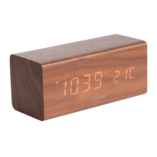 Karlsson Alarm Clock Block Vekkeklokke KA5652DW   Unisex 16 cm Kvarts urverk