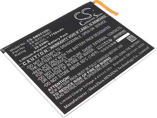 Batteri til Samsung Galaxy Tab S9 FE osv. Batteri til Samsung Galaxy Tab S9 FE osv.