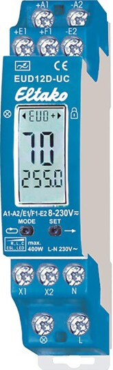 Eltako EUD12D UC Dimmer 230 V 0 400 VA IP20 Elfordeling & strømforsyning