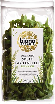 Biona Spelt Tagliatelle Spinatpasta Øko - 250 g