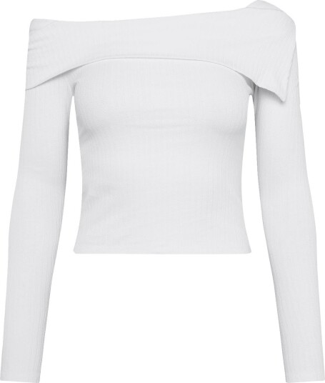 Mango Teen Cotton Turtle Neck Sweatshirt   NATURAL WHITE   M