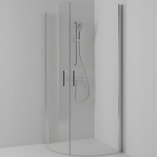 Svedbergs Verla Buet Dusjhjørne Krom / 90x90cm Klart Glass