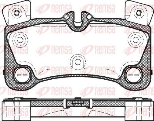 Bremseklosser REMSA 1346.00 Bremseklosser REMSA 1346.00