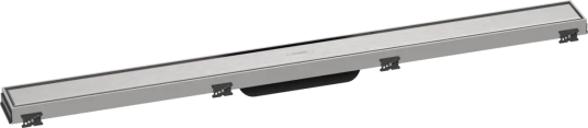 Hansgrohe RainDrain Match Kappesett 90 cm, Børstet Rustfritt Stål