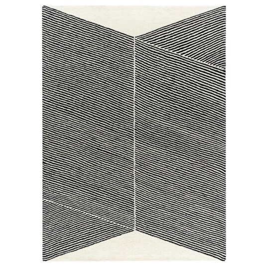 NJRD Rectangles ullteppe naturhvit 200x300 cm