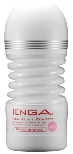 Tenga Rolling Head Cup Myk Masturbator     - Hvit