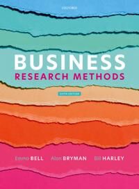 Business Research Methods Av Emma (Professor Of Organisation Studies Professor Of Organisation Studies The Open University) Bell, Bill (Professor Of M