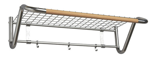 Essem Design Funk hattehylle Rustfritt st?l, oljet eikerundstav. Essem Design Funk hattehylle Rustfritt st?l, oljet eikerundstav.