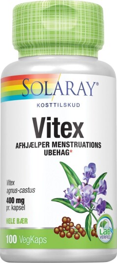 Solaray Vitex Agnus Castus 400 mg 100 Kapslar