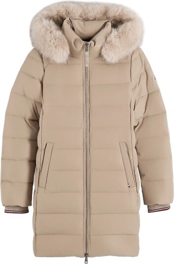 Tommy Hilfiger Down Heritage Tyra Coat LIMESTONE SHADE S Tommy Hilfiger Down Heritage Tyra Coat LIMESTONE SHADE S