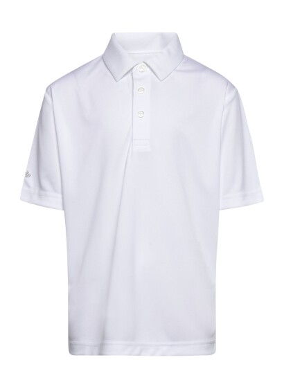 Callaway Junior Unisex Polo   White   S
