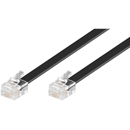 Goobay RJ-12 Telefonkabel 3m Svart