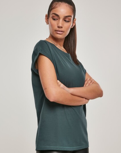 Urban Classics Women's Thirt med ekstra skuldre Grønn