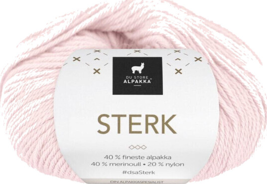 DSA , Sterk garn 910 Lys rosa DSA , Sterk garn 910 Lys rosa