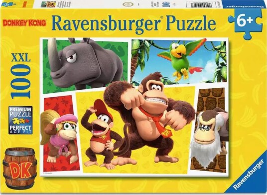 Ravensburger Super Mario Puslespill The Monkeys are loose! 100 Brikker Ravensburger Super Mario Puslespill The Monkeys are loose! 100 Brikker