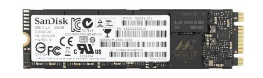 HP Turbo Drive G2 256GB SSD M.2