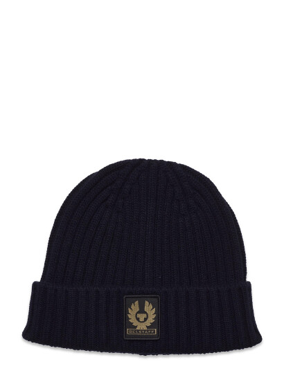 Belstaff Watch Beanie Hat Pale Grey Melange - Blue - ONE SIZE