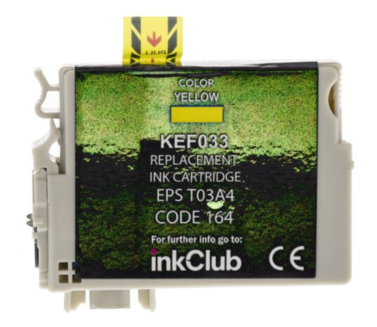 inkClub KEF033 Blekkpatron, erstatter Epson 603XL, gul, 400 sider inkClub KEF033 Blekkpatron, erstatter Epson 603XL, gul, 400 sider