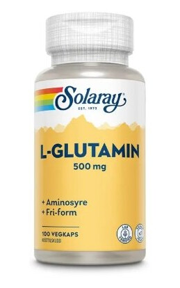 Solaray glutamin kapsler 500mg Solaray glutamin kapsler 500mg