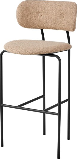 Gubi Coco Barstool H75 Rundt Bouclé 004