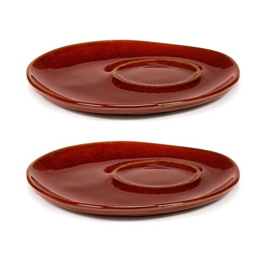 Serax La Mère fat til espressokopp Ø11 cm 2pakn. Venetian red
