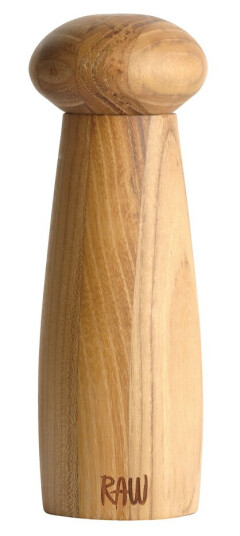 Aida Raw keramisk saltkværn 18 cm teak Aida Raw keramisk saltkværn 18 cm teak
