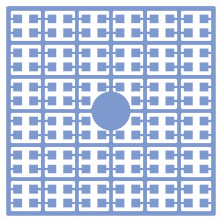 Pixelhobby Midi perler 216 Lys turkisblå 2x2mm 140 piksler