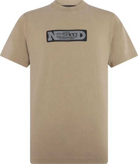 Mads Nørgaard Cotton Jersey Print Frode Tee Brown L