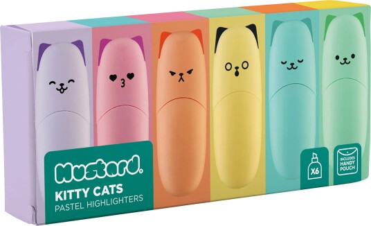 Ohlsson Och Lohaven Mustard Overstrykningspenn Kitty Cats Pastell 6-pakning M16010