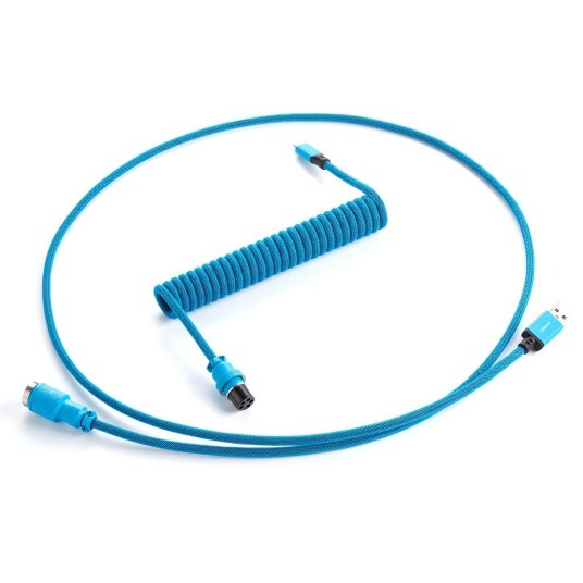 Cablemod Pro Coiled Cable – Spectrum Blue 1.5m Micro-usb
