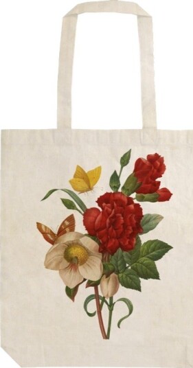 Handlenett Sköna Ting Røde blomster Handlenett Sköna Ting Røde blomster