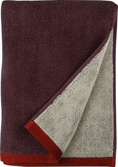 Mette Ditmer Soft Bath Towel - WINE / SAND - W70X L133 cm