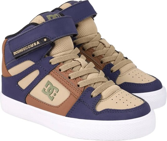 DC Pure High Top Ev NAVY/BROWN/TAN 36