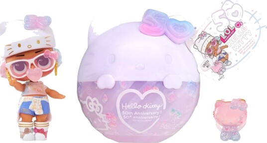 L.O.L. Surprise! Loves Hello Kitty Tot Dukke Crystal Cutie 4+ år
