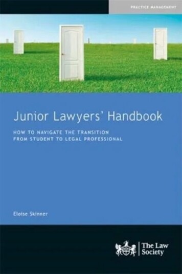 Junior Lawyers' Handbook Av Eloise Skinner