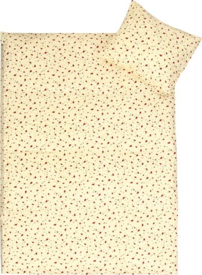 By Mats Mariehøne sengetøy 100% bomull Junior sengetøy 115x135 cm Gul med marihøner