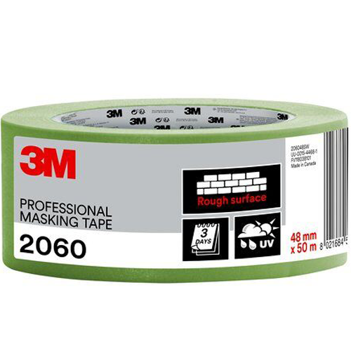 3M 2060 Maskeringsteip 48 mm x 50 m Gummibasert for Malere