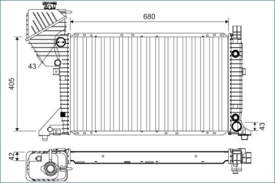 Radiator VALEO 701163