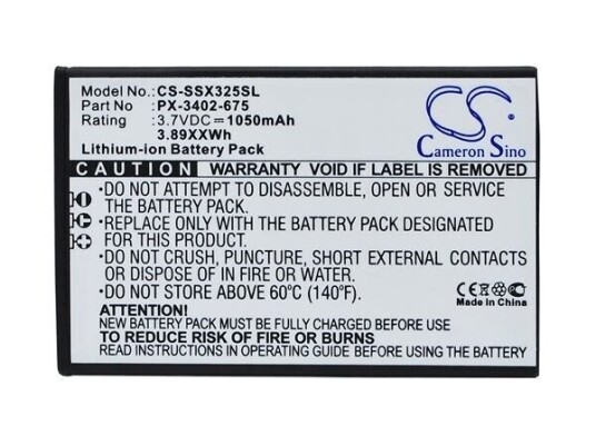 Simvalley SX-325 batteri (1050 mAh 3.7 V)