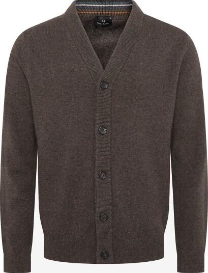 PS Paul Smith Mens Cardigan Button Thru DARK BROWN S